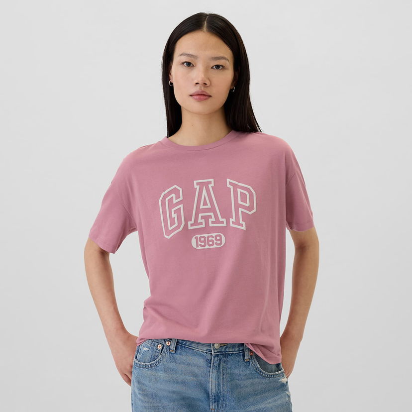 Тениска GAP T-shirt Shortsleeve Logo Tee Lilas Pink S Розово | 500012-03