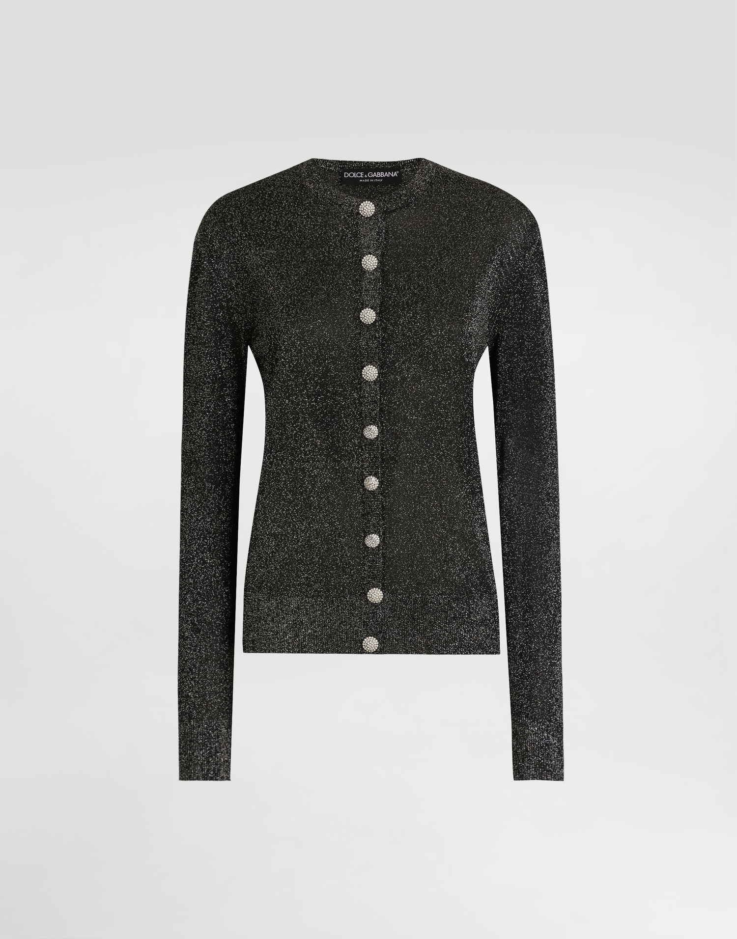 Пуловер Dolce & Gabbana Dolce & Gabbana Metallic Viscose Cardigan Черно | FXVCXTJGMCES8001, 0