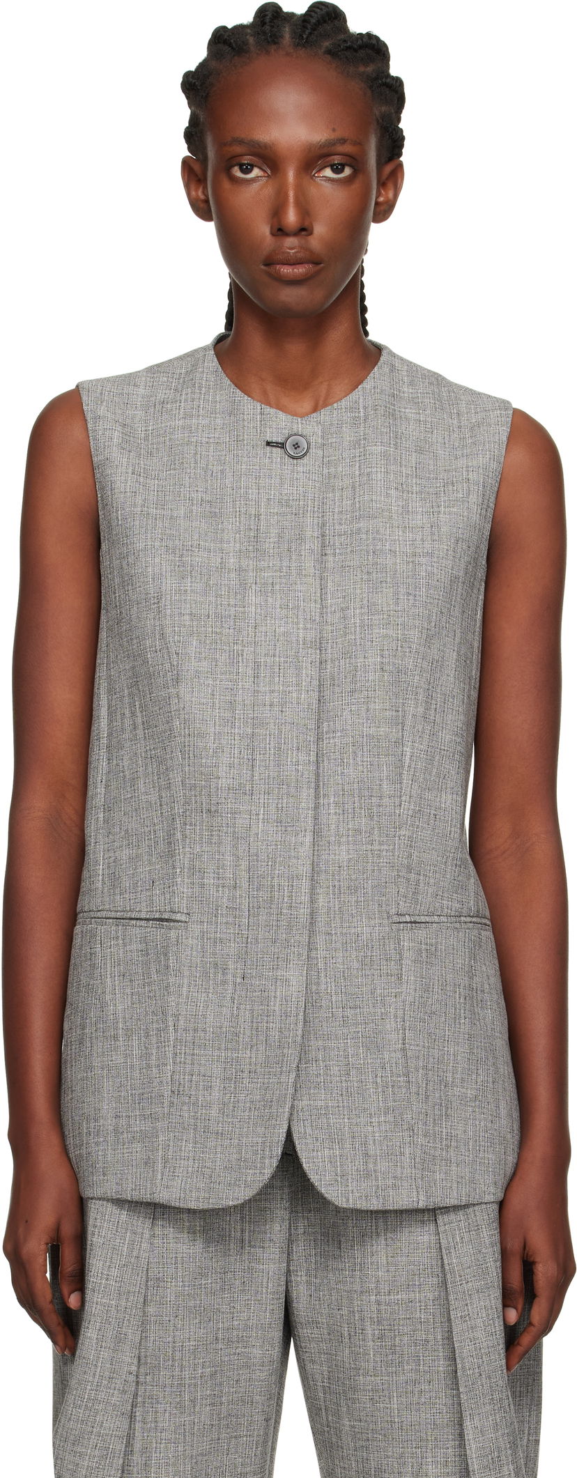 Жилетка LANVIN Lanvin Button Vest Сиво | RW-JA0018-5293-E25