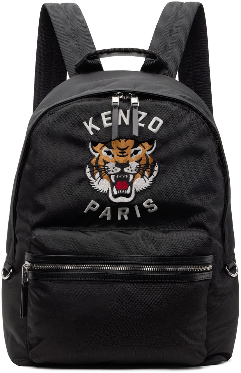 Раница KENZO Paris Varsity Tiger Backpack Черно | FE55SA613F27