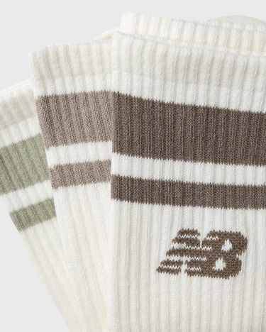 Чорапи New Balance Everyday Stripe Midcalf Socks - 3 Pack Бяло | LAS51243-SST, 2