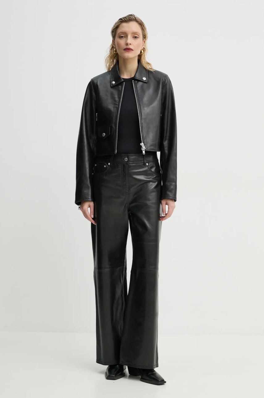 Яке STAND STUDIO Stand Studio Brooke Cropped Leather Jacket Черно | 66384.7750, 1