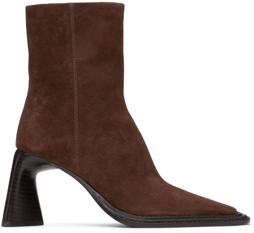 Кецове и обувки Alexander Wang Suede Ankle Boots Кафяво | 30422B013