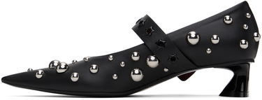 Кецове и обувки Stella McCartney Elsa Studded Kitten Heels Черно | 810422KP027, 2