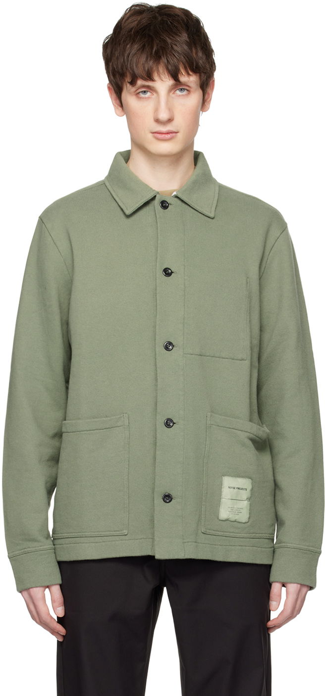 Риза NORSE PROJECTS Shirt Jacket Зелено | N20-1349