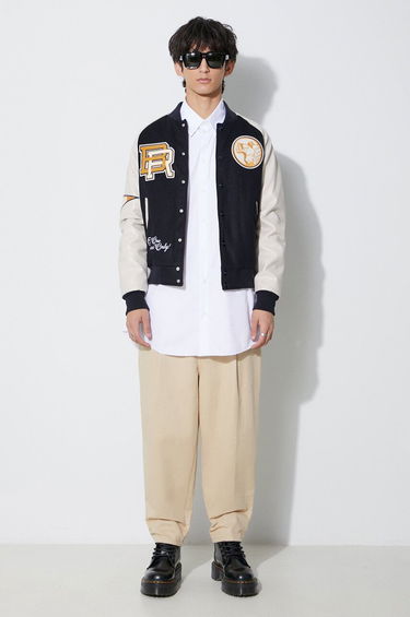 Яке бомбър Baracuta Baracuta Varsity Wool Blend Bomber Jacket Тъмно синьо | BRCPS0996, 1