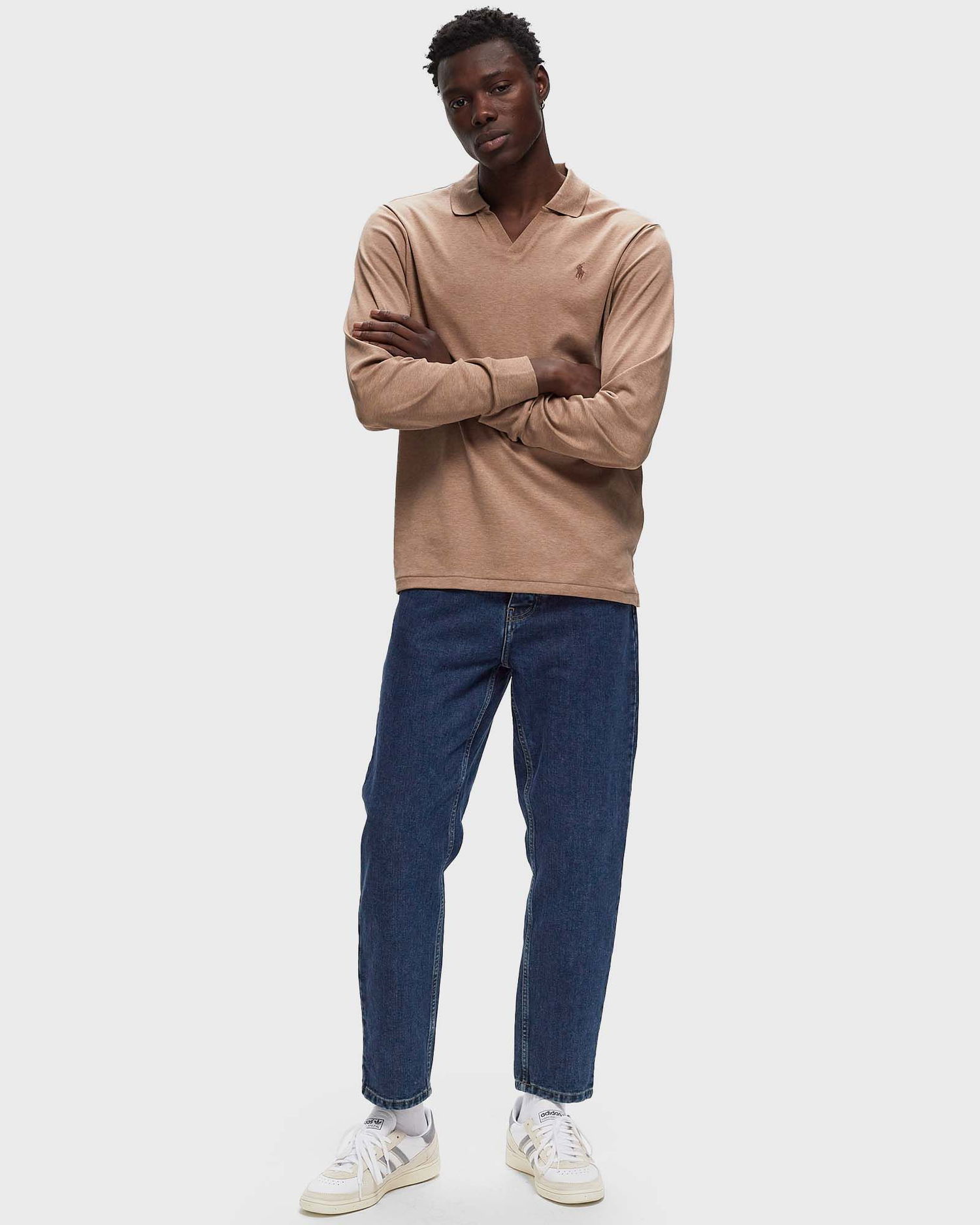 Поло тениска Polo by Ralph Lauren Polo Ralph Lauren LONG SLEEVE-POLO SHIRT men Бежово | 710922252006, 1
