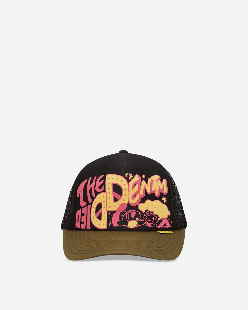 Шапка с козирка KAPITAL TH.D.D. The Denim Graphic Trucker Cap Многоцветен | K2506XH547 BLKXKHA