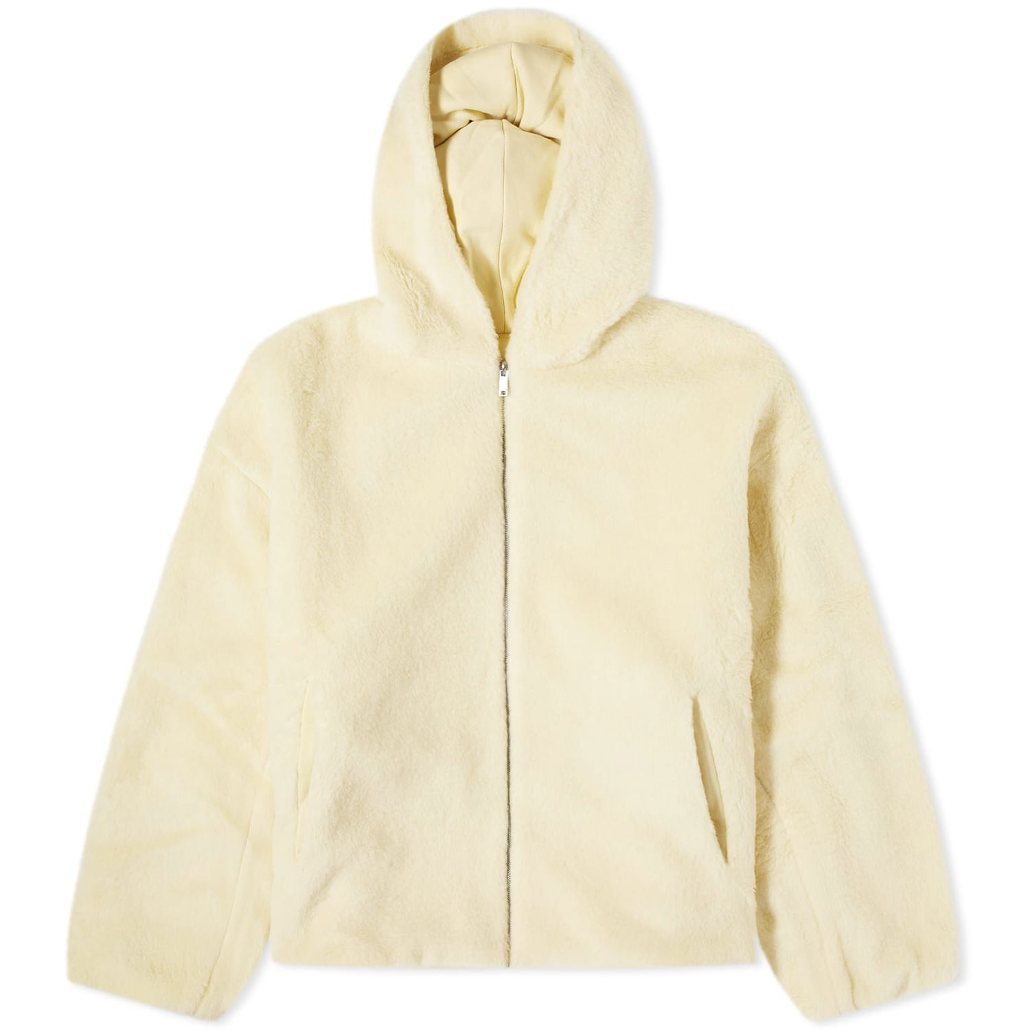 Суитчър PANGAIA Pangaia Recycled Wool Fleece Reversible Bomber Jacket, Size Medium Жълто | 10001290150, 1