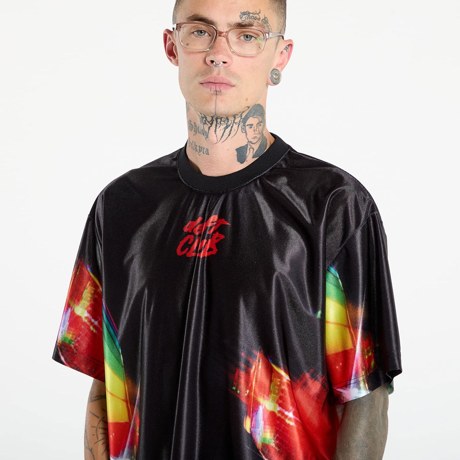 Тениска Pleasures PLEASURES Daft Club Sport Shirt Черно | P25DP002-BLACK, 1