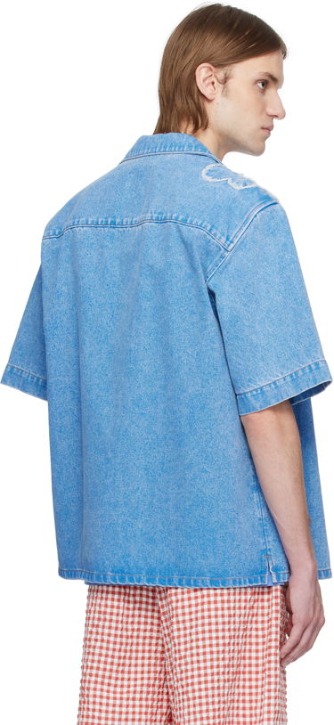 Риза Marni Marni Bowling Denim Shirt Синьо | CUJU0017QS USCX34, 2