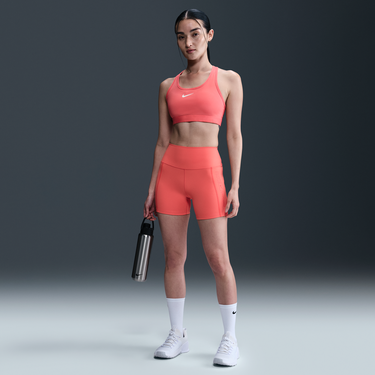 Сутиен Nike One Dri-FIT High-Waisted 5" Bike Shorts Розово | HV6961-814, 4