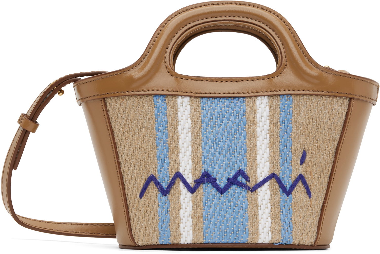 Дамска чанта Marni Marni Tropicalia Micro Tote Bag Кафяво | BMMP0067Q7 P8181, 0