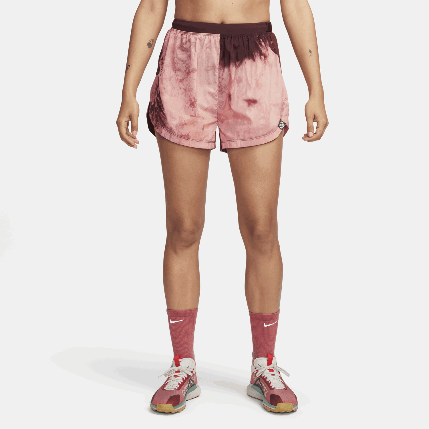 Къси панталони Nike Dri-FIT Repel Women's Mid-Rise 3" Brief-Lined Trail Running Shorts with Pockets Червено | DX1021-850, 0