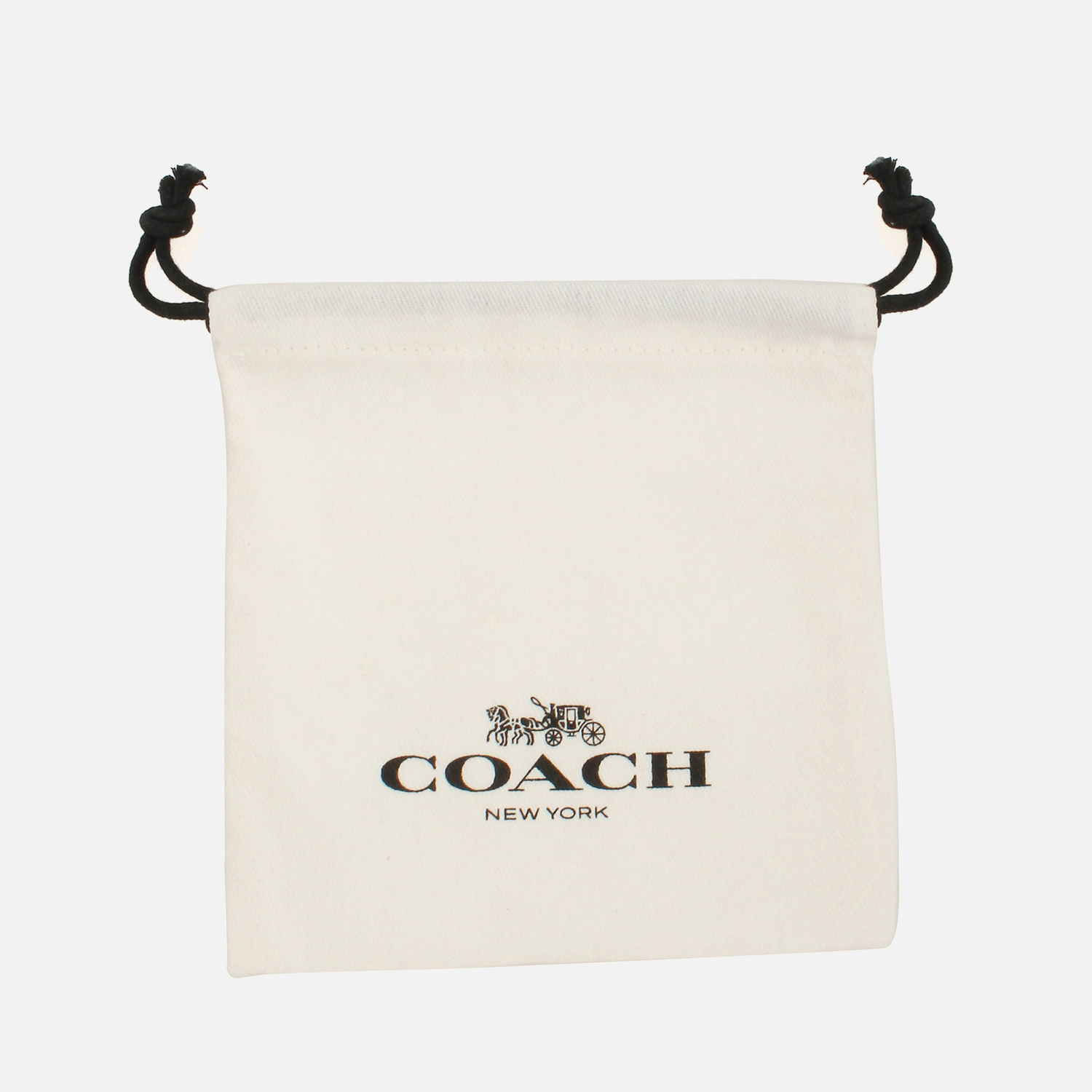 Голяма пазарска чанта Coach Quilted Logo Huggie Earrings Бяло | 37341903GLD230, 0