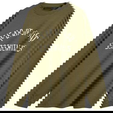 Тениска Fear of God Essentials Long Sleeve T-Shirt Зелено | 125BT244205F, 1