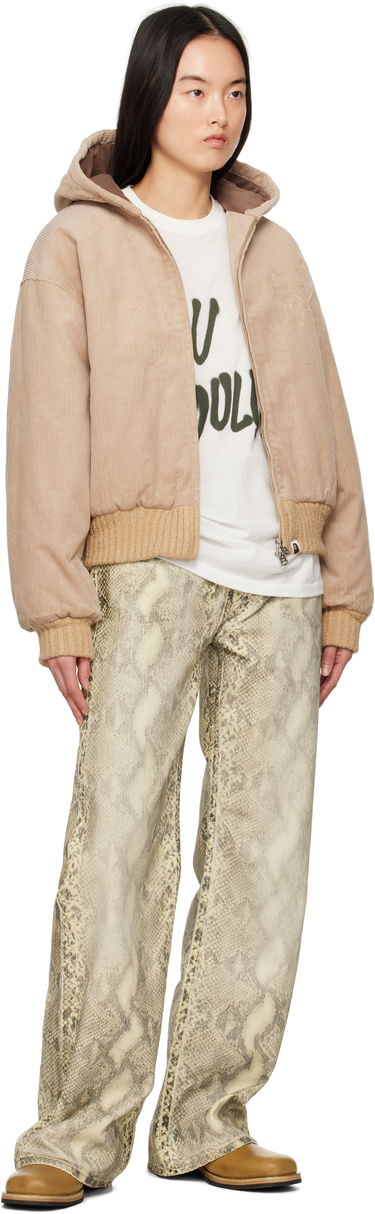 Яке бомбър BAPE BAPE Corduroy Padded Hoodie Jacket Бежово | 001HJK802003L, 3