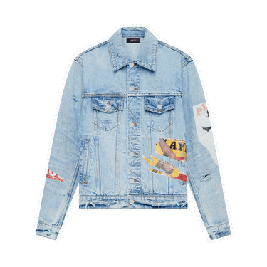 Яке AMIRI Playboy Magazine Trucker Синьо | MDT012 489 LIGH, 0
