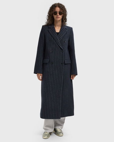 Палта Samsoe Samsoe Double-Breasted Pinstripe Coat Тъмно синьо | F24900016-CLR002321, 2
