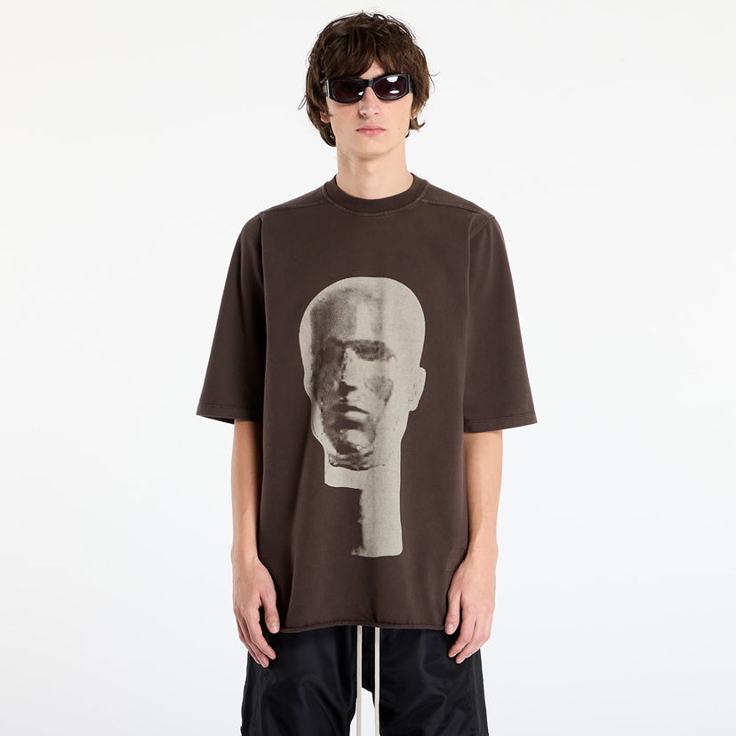 Тениска Rick Owens Rick Owens DRKSHDW Jumbo Ss Head Graphic T-shirt Кафяво | DU02E7274 RIGEP1 7808