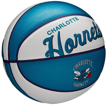 Спортна екипировка Wilson Tennis NBA Team Retro Mini Basketball CHAR HORNETS Многоцветен | wtb3200xbcha, 2