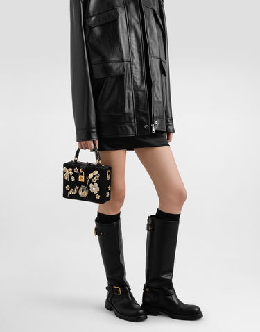 Дамска чанта Dolce & Gabbana Dolce & Gabbana Dolce Box Decorated Handbag Черно | BB5970AO75380999, 1