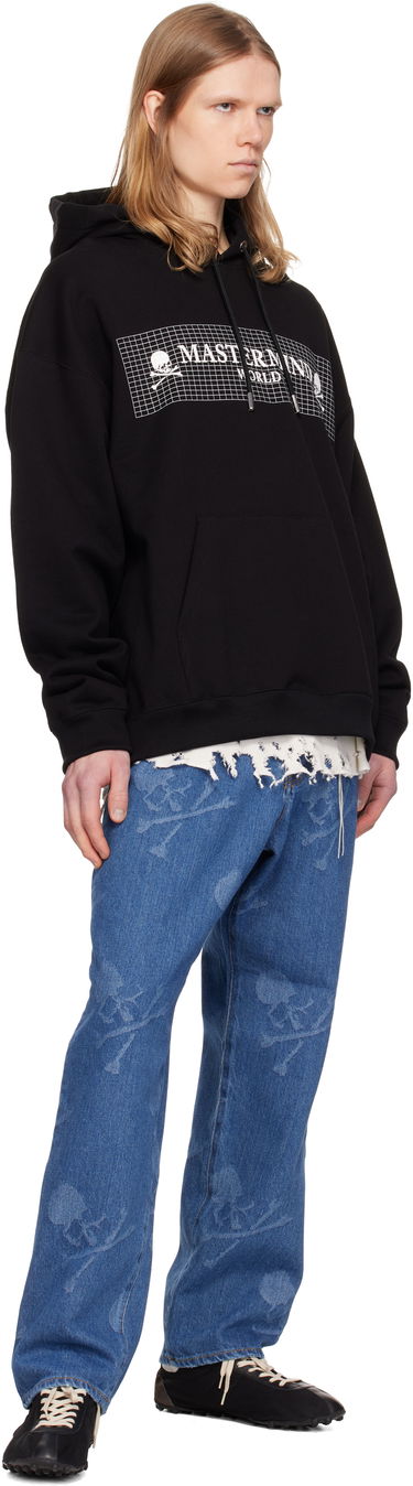 Суитчър Mastermind WORLD Mastermind World Boxy Fit Grid Hoodie Черно | MW25S14-SW014-015, 3