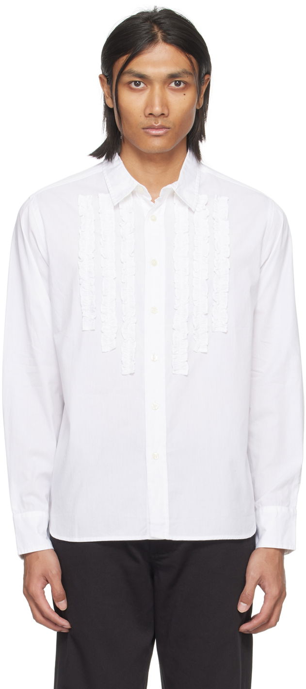 Риза Universal Works Universal Works Frill Shirt Бяло | P2926, 0