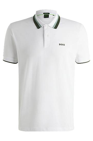 Paddy Active Polo Shirt with Contrast Stripes