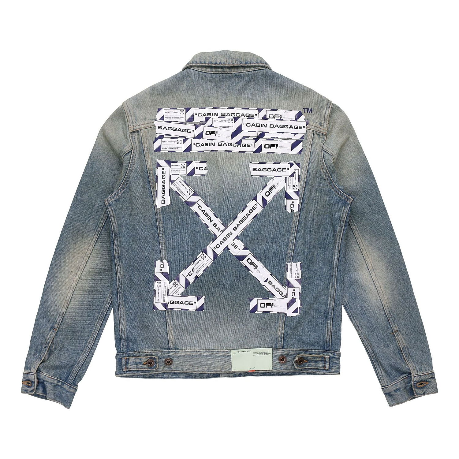 Яке Off-White Arrow Print Denim Jacket Синьо | OMYE005S203860037388, 0
