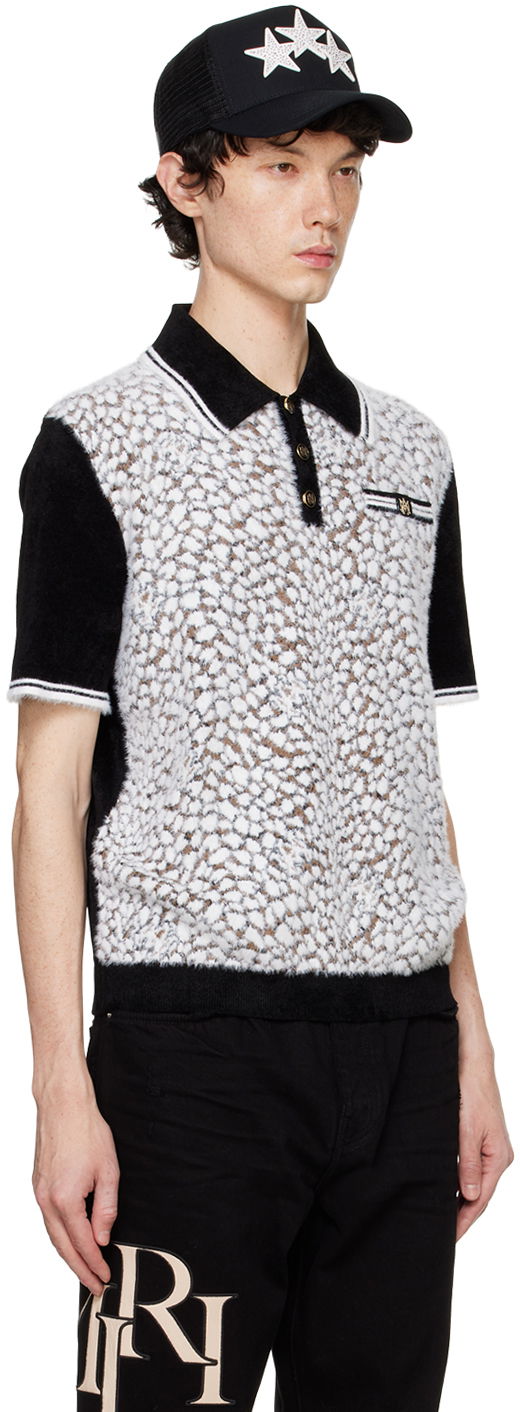 Поло тениска AMIRI AMIRI M.A. Leopard Print Polo Многоцветен | AMKNPO1040, 1