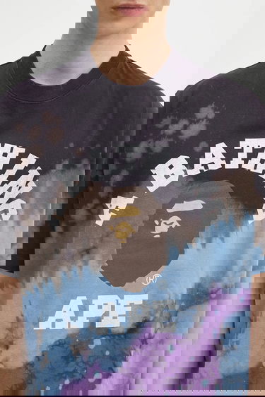 Тениска BAPE Tie dye college T-shirt Многоцветен | 1K80109003, 3