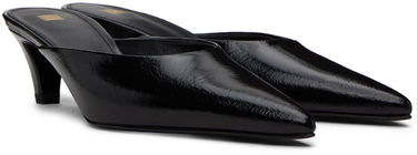 Кецове и обувки TOTEME Patent Leather Mule Heels Черно | 241-WAS975-LE0046, 3