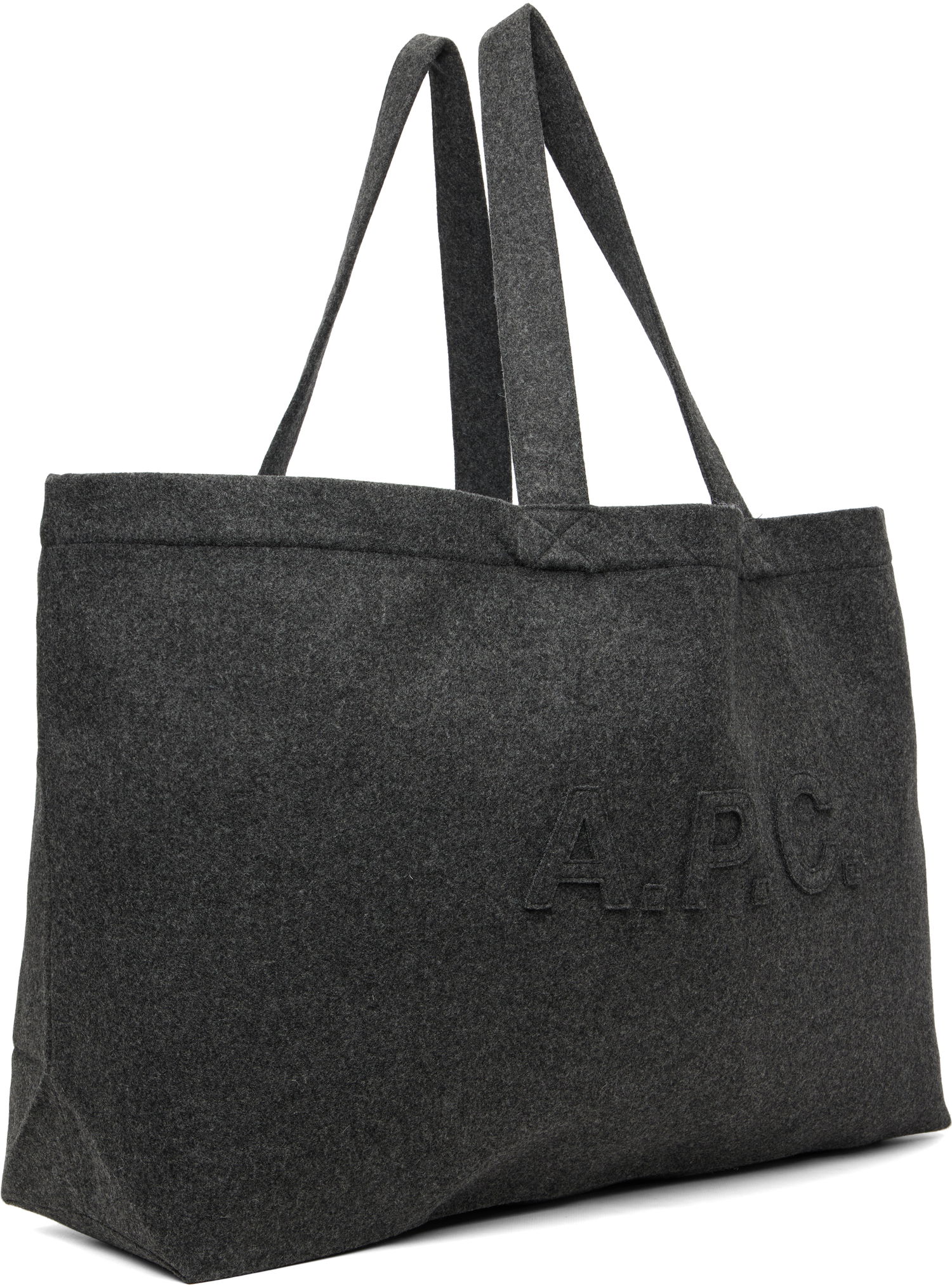 Голяма пазарска чанта A.P.C. Trapèze Shopping Tote Сиво | WVBEK-M67050, 1