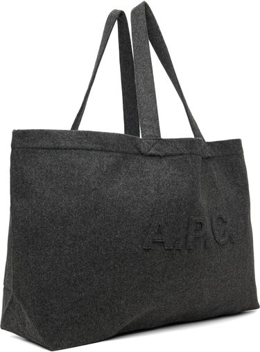 Голяма пазарска чанта A.P.C. Trapèze Shopping Tote Сиво | WVBEK-M67050, 1
