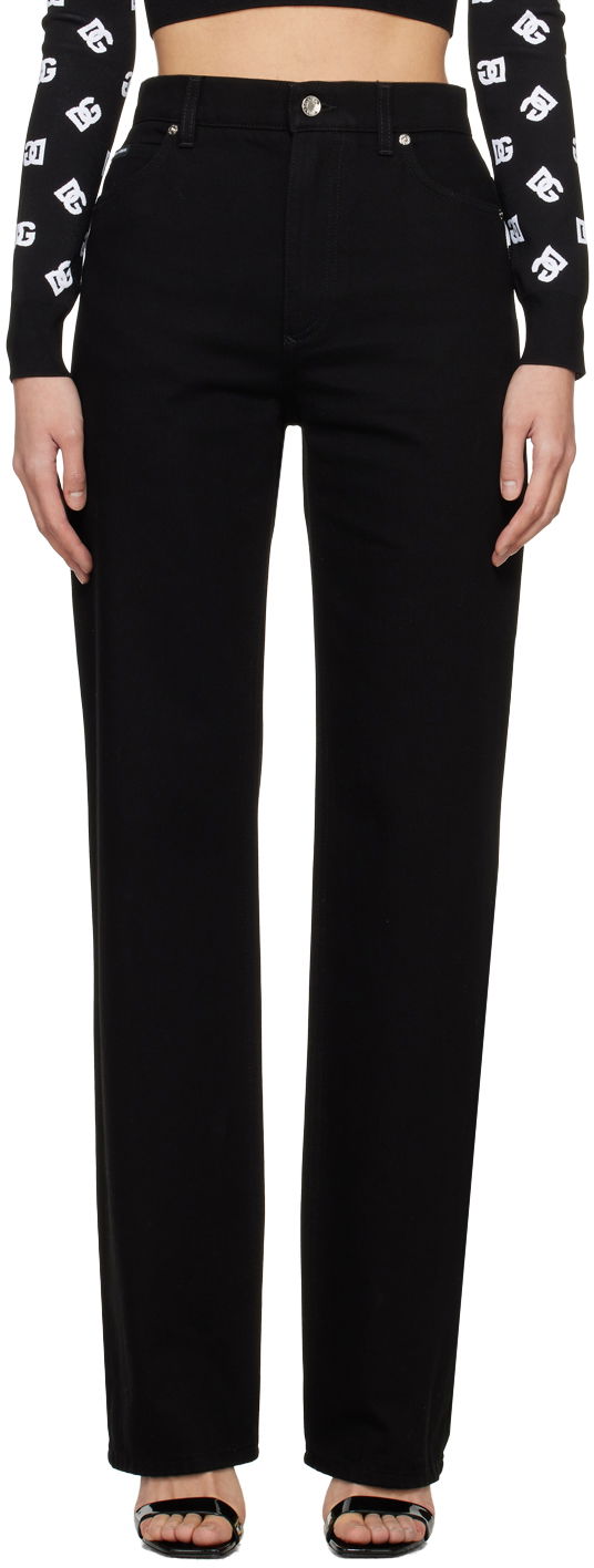 Дънки Dolce & Gabbana Loose-Fit Jeans Черно | FTCGND G8KS0, 0