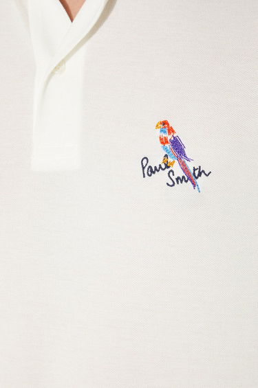 Поло тениска Paul Smith Paul Smith Applique Detail Polo Shirt Бяло | M1R.698P.NP4722, 5