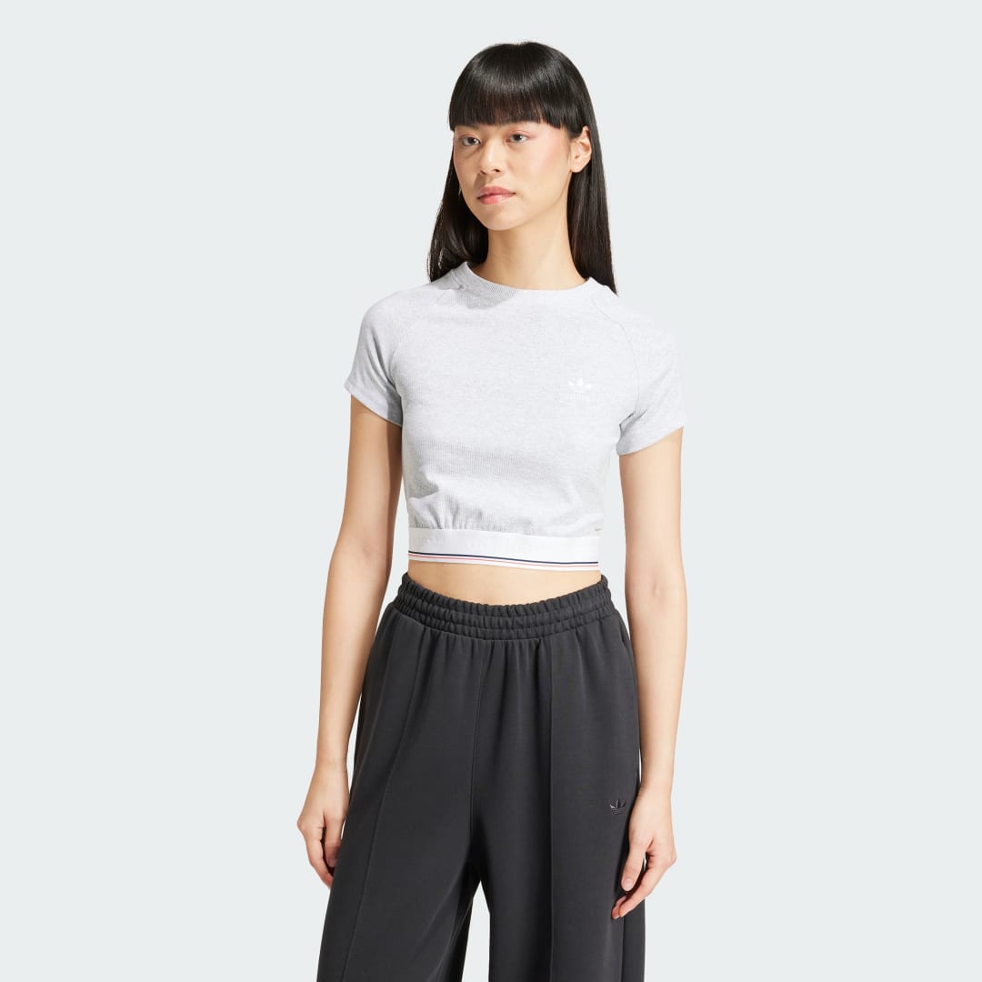 Тениска adidas Performance Tape Waistband Бяло | IS2318, 0