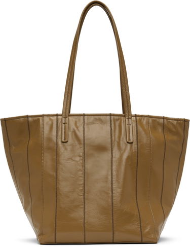 Голяма пазарска чанта BY FAR BY FAR Club Leather Tote Кафяво | MWBTT001LL031BR044PA, 0