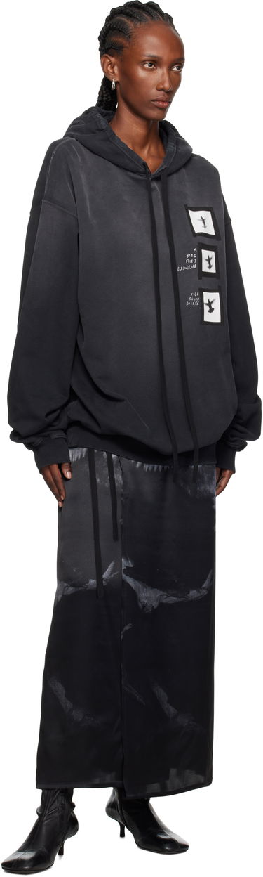 Суитчър Ann Demeulemeester Ann Demeulemeester Anne Marie 'Doves' High Comfort Hoodie Черно | 2520-W-JSW01-55-FA639-098, 3