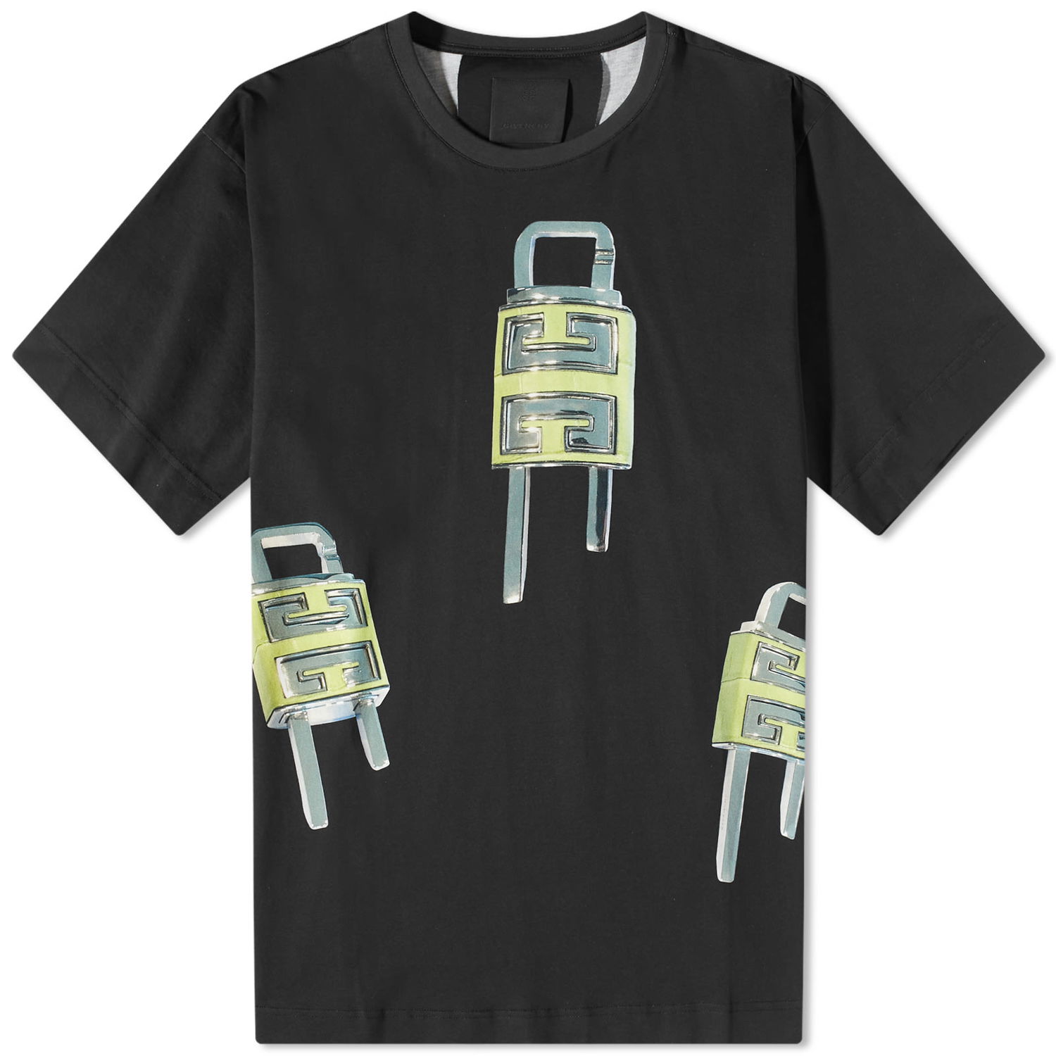 Тениска Givenchy 4G Lock Graphic Tee Черно | BM716N3YBC-001, 0