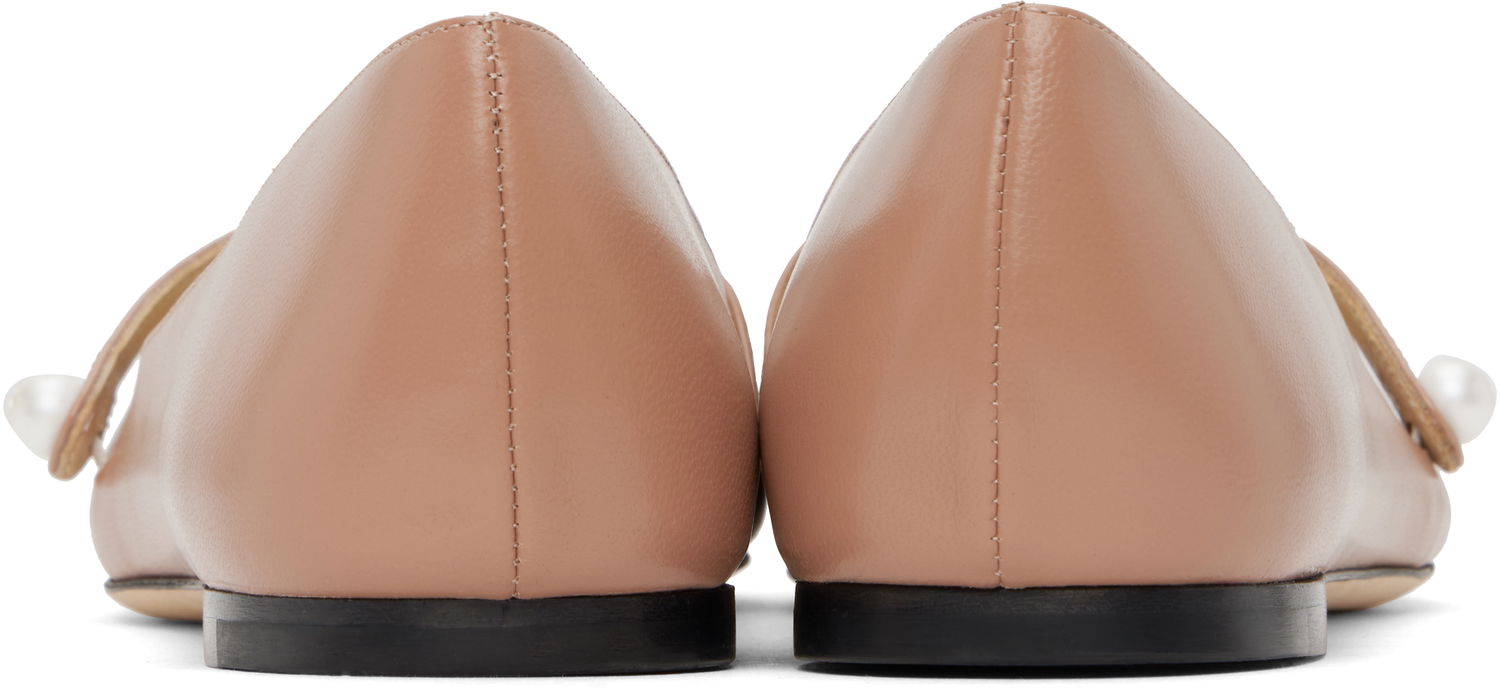 Кецове и обувки Jimmy Choo Jimmy Choo Elisa Ballerina Flats Розово | ELISA FLAT PTZ, 1