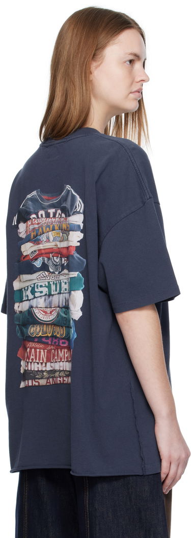 Тениска Ksubi Ksubi Stacks Boyfriend T-Shirt Тъмно синьо | WFA25TE017, 2