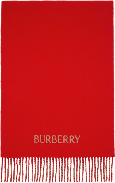 Шал Burberry Reversible Cashmere Scarf Червено | 8078786, 0