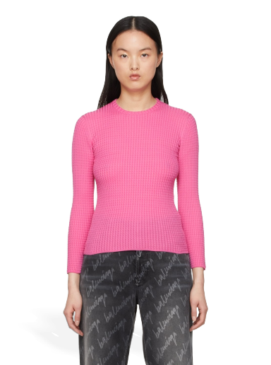 Пуловер Balenciaga Wool Sweater Розово | 696535 T1646