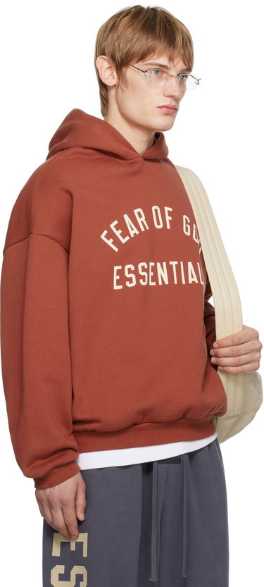 Суитчър Fear of God Fear of God ESSENTIALS Fleece Hoodie Червено | 192HO246256F, 1