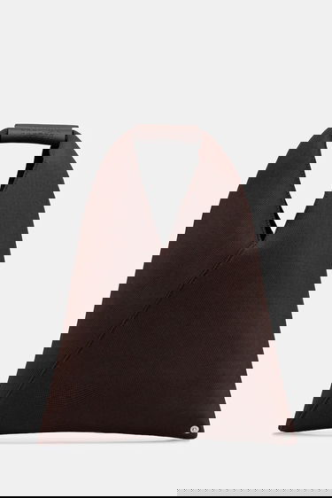 Дамска чанта Maison Margiela Triangle Fabric Top Handle Bag Кафяво | S54WD0043.P6414.T2625, 0