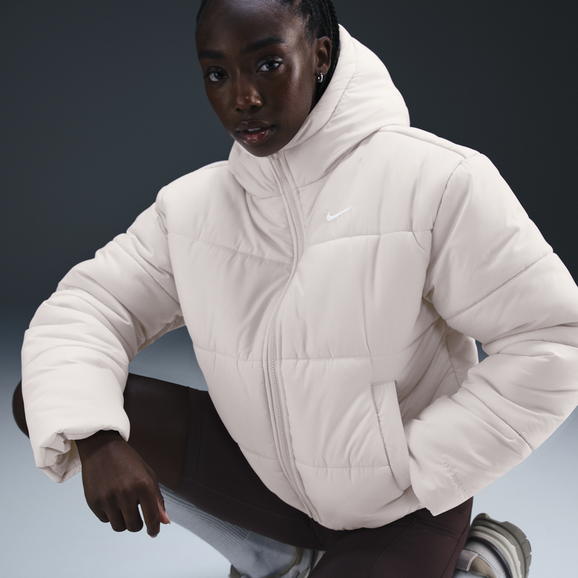 Пухо яке Nike Sportswear Classic Puffer Jacket Кафяво | FZ5899-104