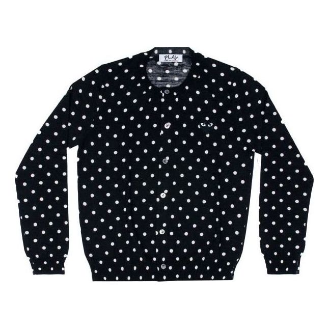 Пуловер Comme des Garçons COMME des GARCONS PLAY Polka Dot Cardigan Черно | AZ-N037-051-1