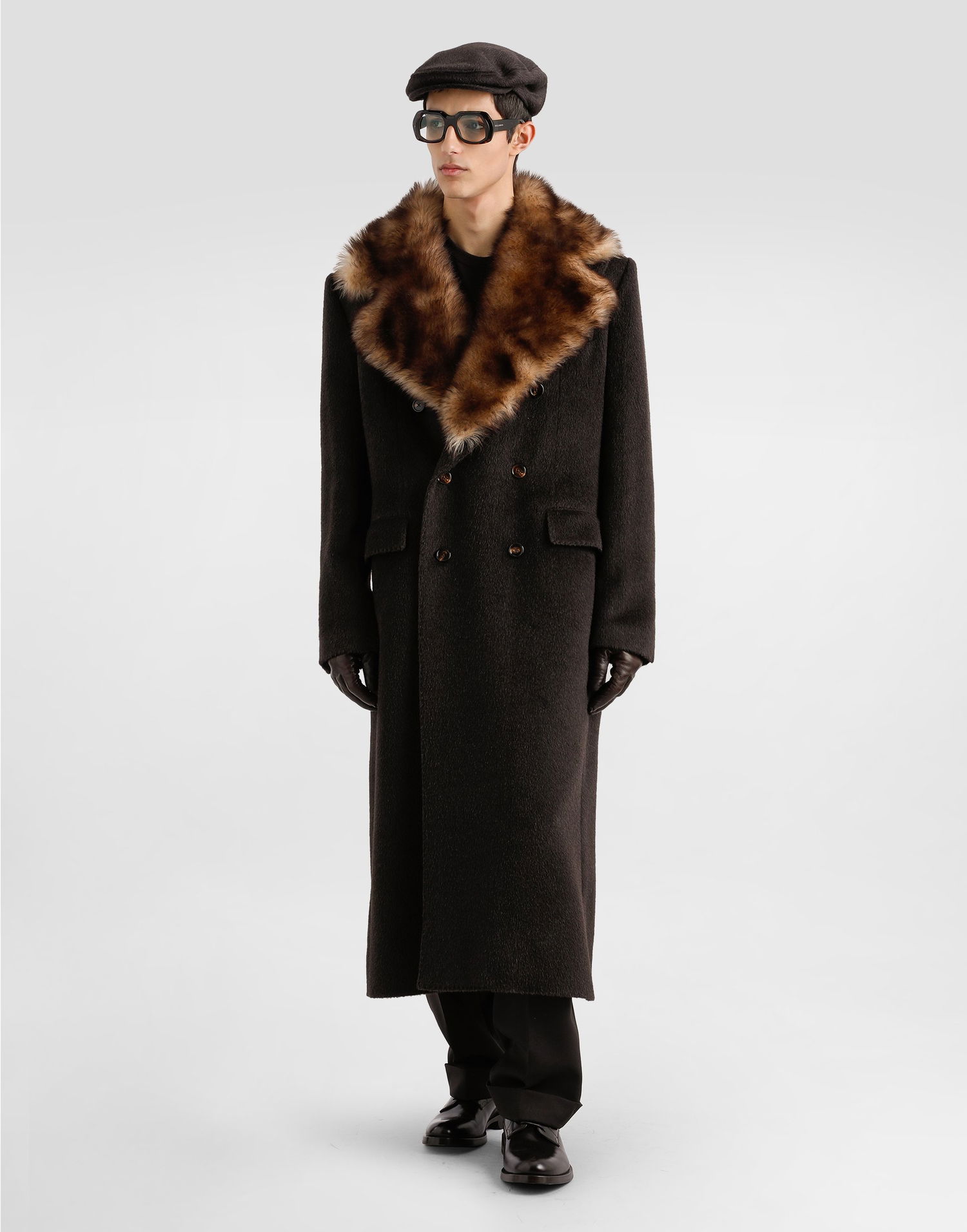 Панталони Dolce & Gabbana Dolce & Gabbana Wool Gabardine Pleated Trousers 52 Черно | GP16NTFU21EM0674, 1